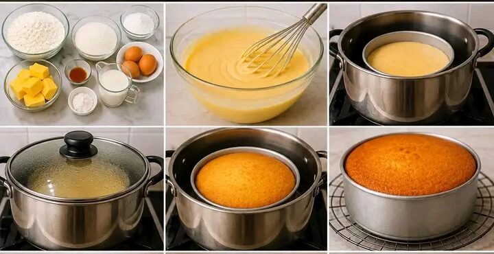 How to make cake without oven
